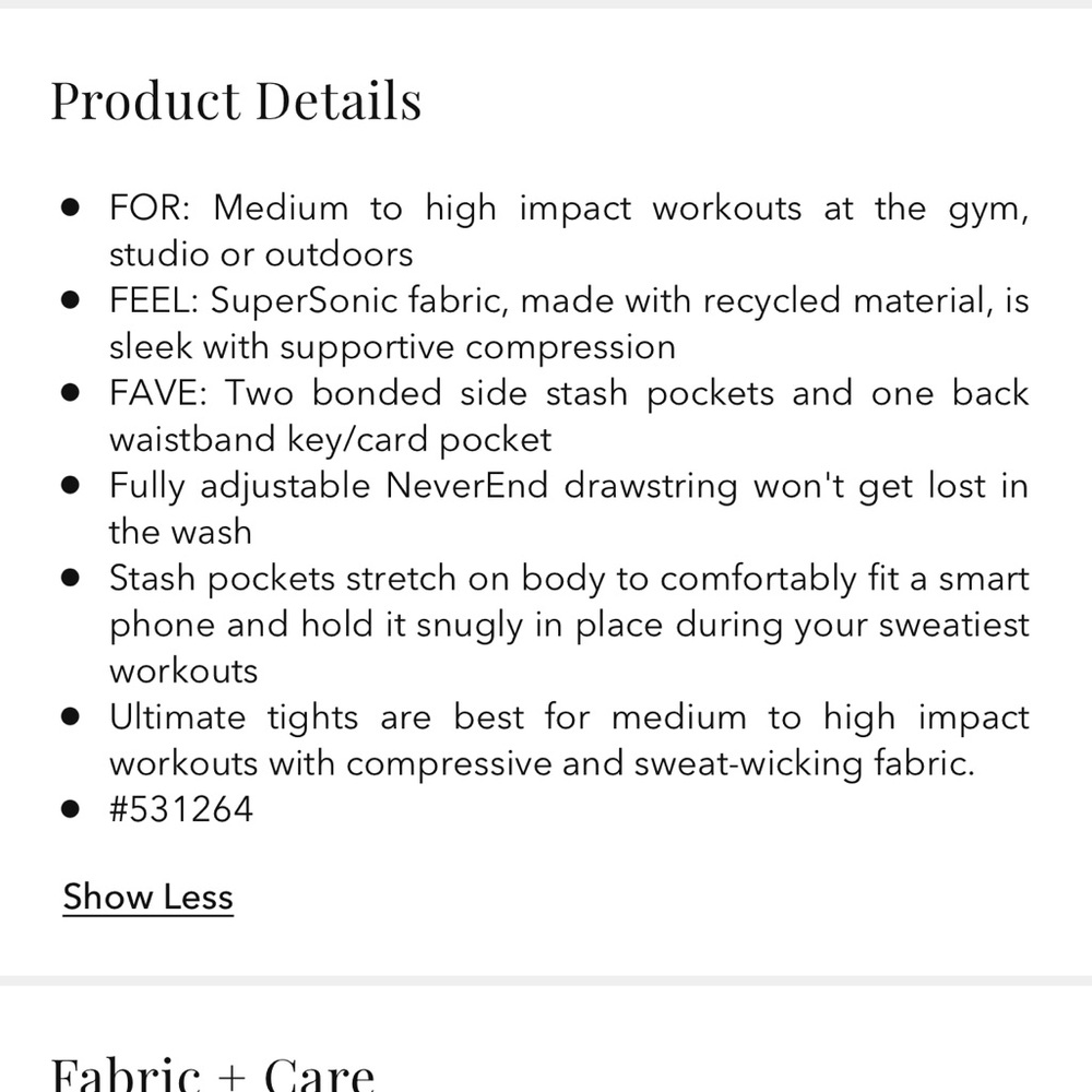 Athleta Ultimate Stash Pocket Capri - Small - Picture 6 of 9